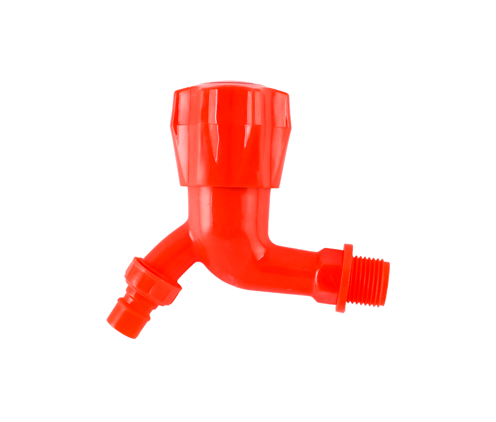 Red Plastic PVC water Tap With Nozzle Automatic Water Tap