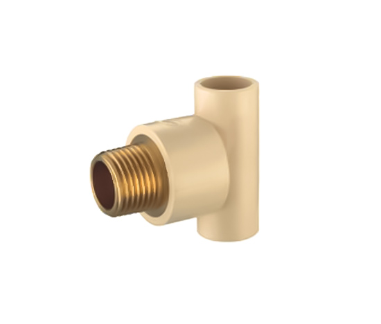 Male Tee (Copper Thread) CPVC ASTM D2846 For Hot And Cold Water Sistribution System