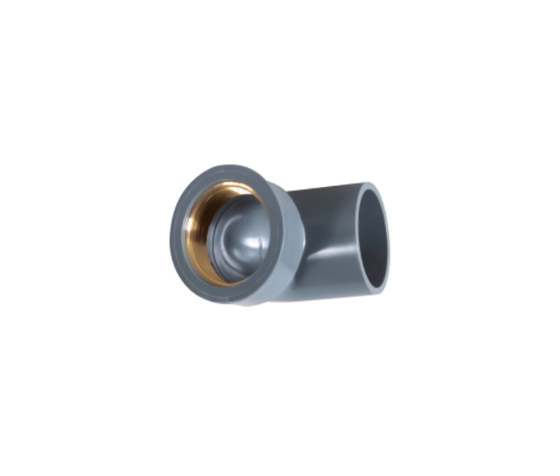 90° Copper Thread Elbow(female elbow) - PVC Din Standard PN10 Water Supply Fittings