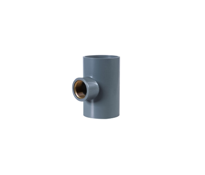 Copper Thread Tee(female tee) - PVC Din Standard Pn10 Water Supply Fittings